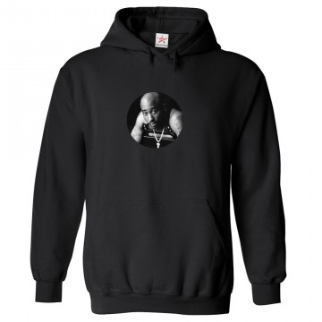 Old School American Rapper Unisex Kids and Adults Pullover Hoodie for Music Fans